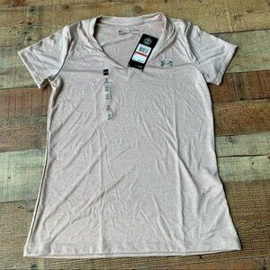 Under armour Women’s size XS loose fit pink v-neck t-shirt short sleeve tee